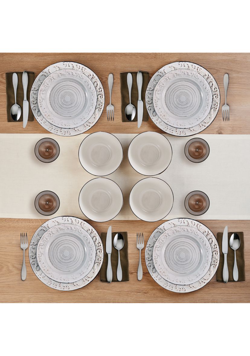 Trellis 12-Piece Dinnerware Set