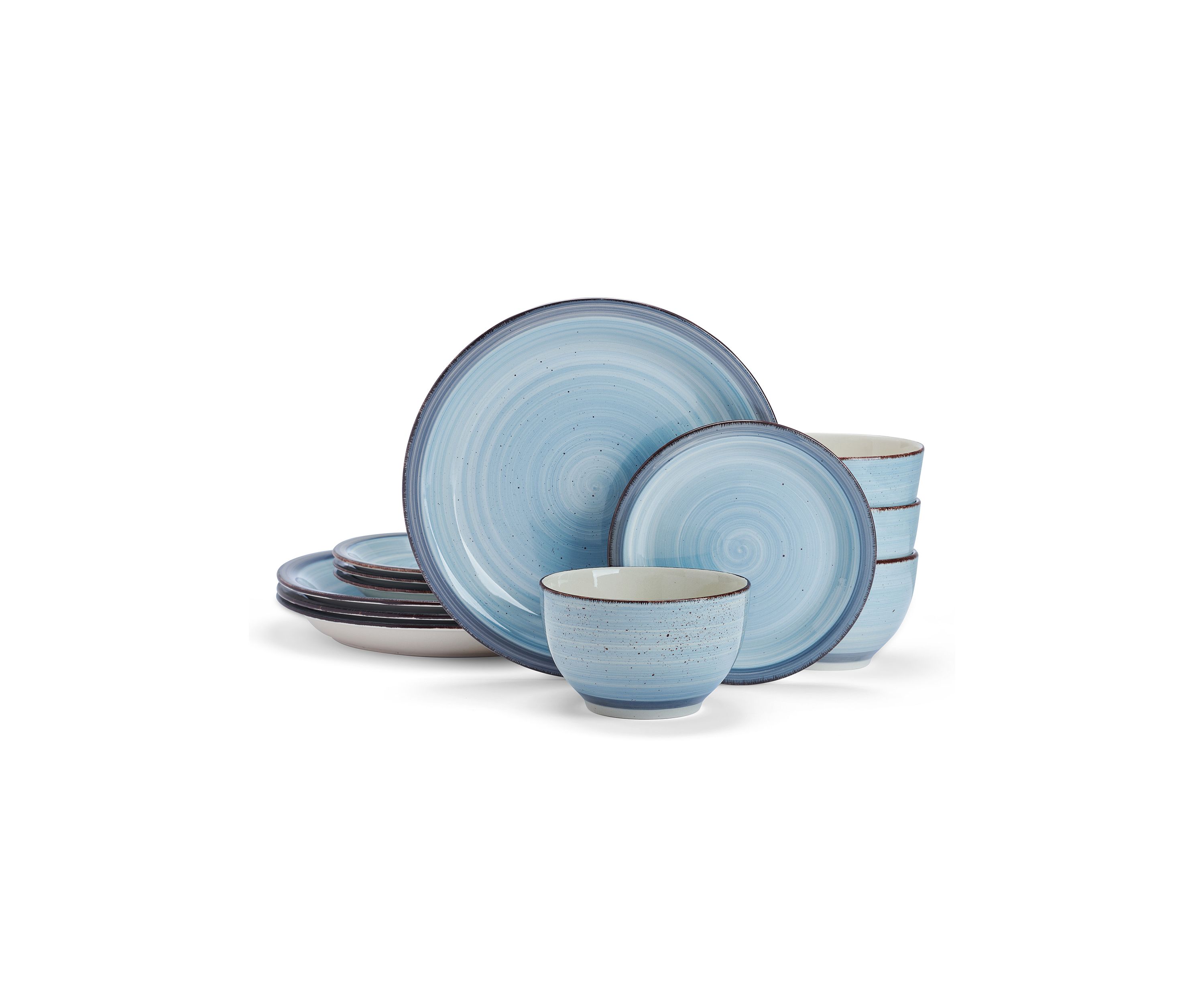 Sadie Blue 12 Piece Dinnerware Set