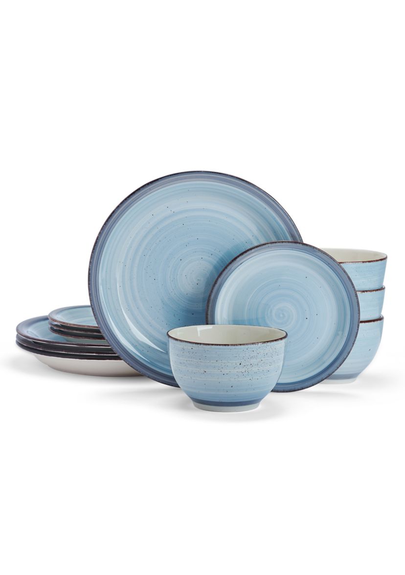 Sadie Blue 12 Piece Dinnerware Set