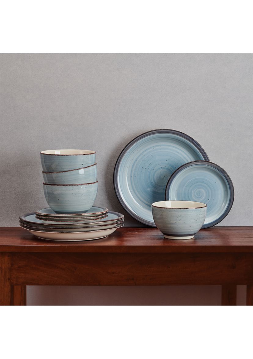 Sadie Blue 12 Piece Dinnerware Set