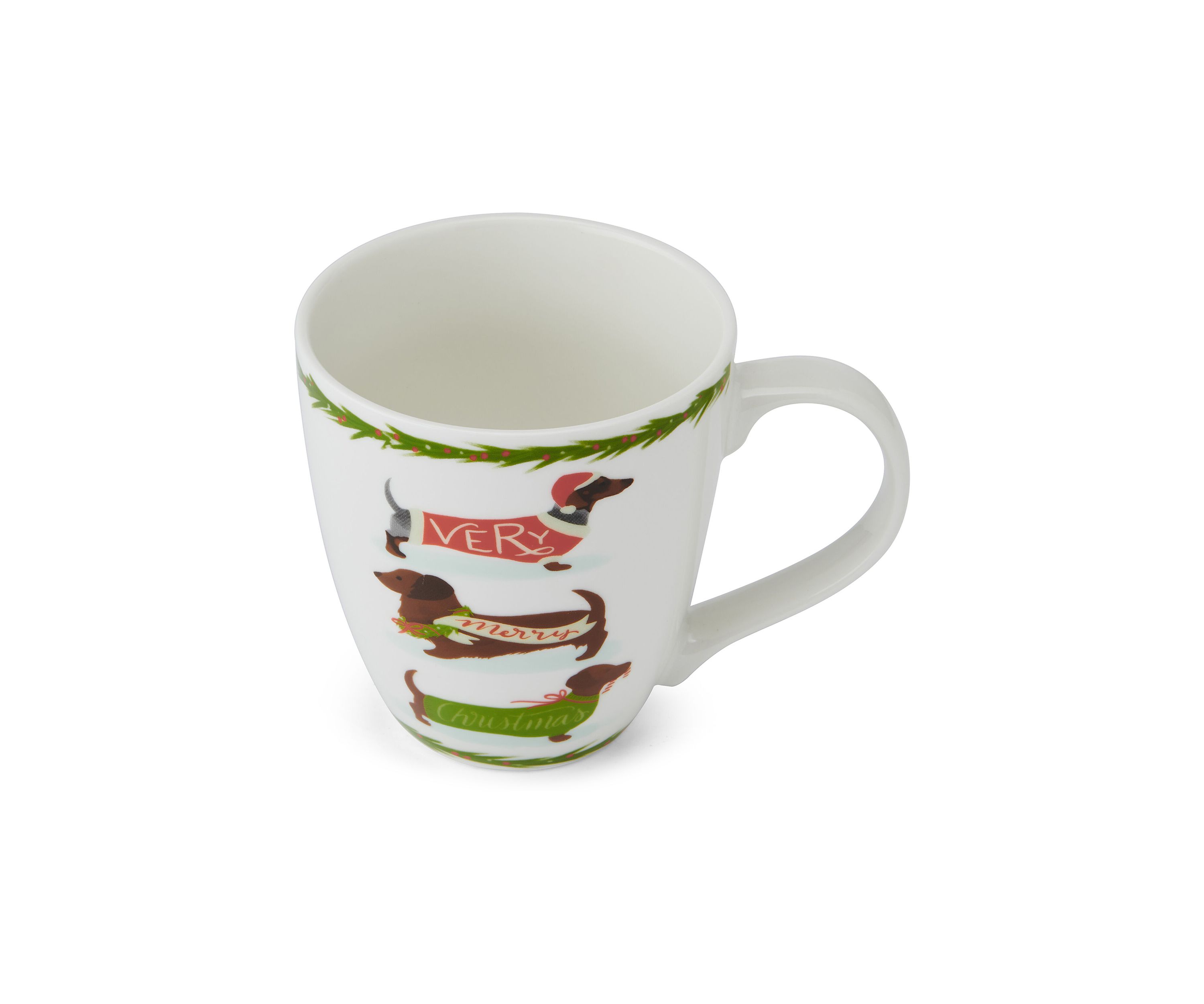 Holiday 18 Ounce Merry Daschund Christmas Mug