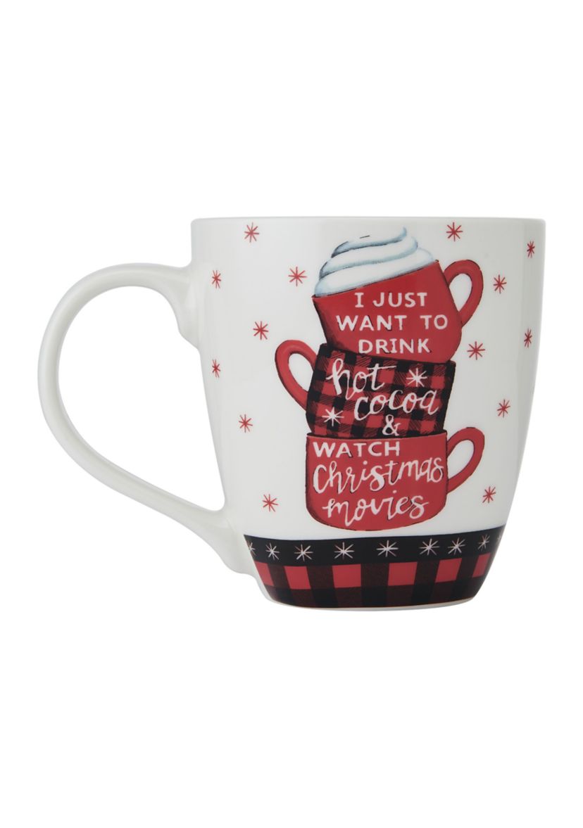 Pfaltzgraff Holiday 18 Ounce Hot Cocoa Christmas Mug | Belk