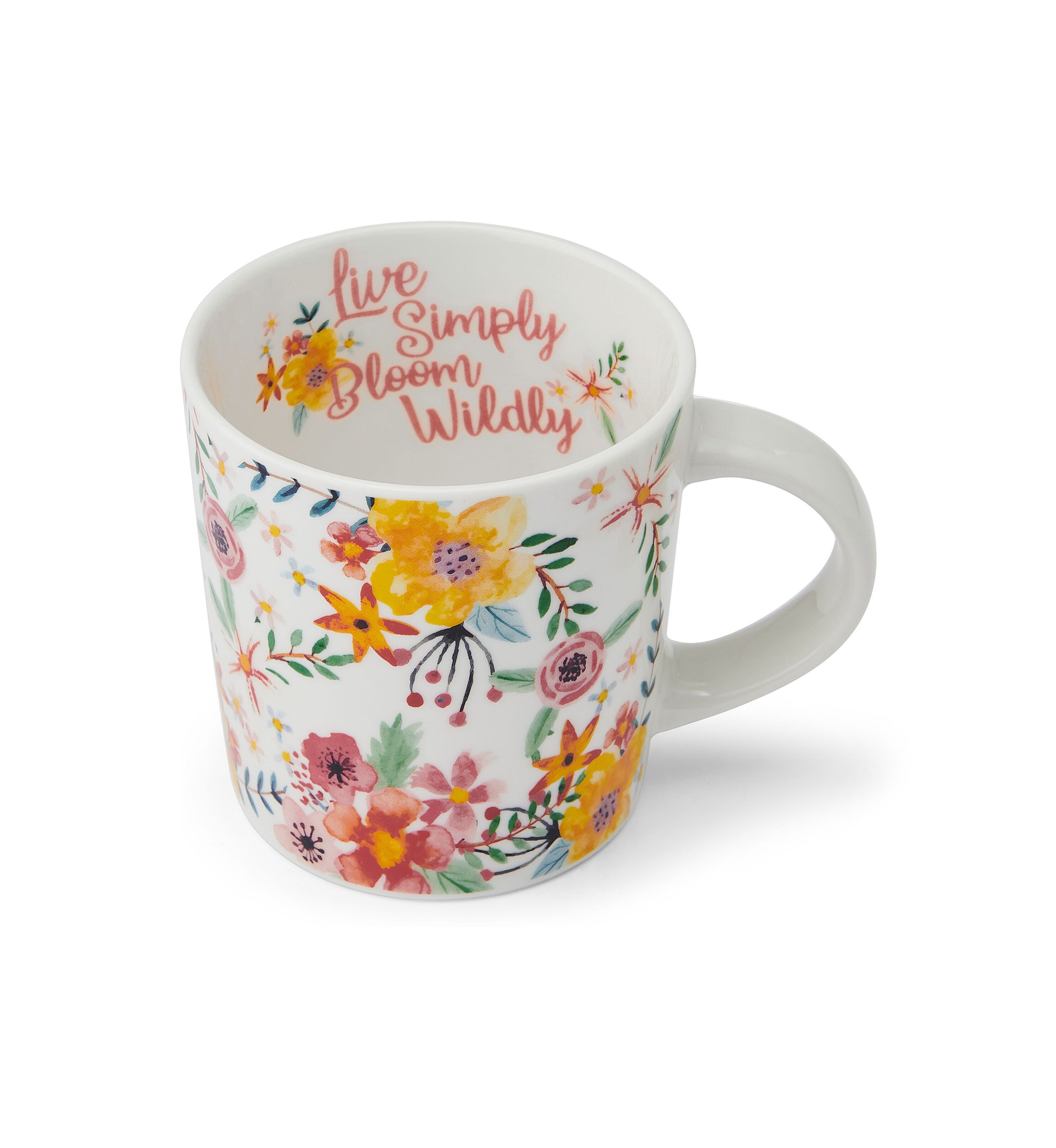 Floral Live Simply Bloom Wildly Mug