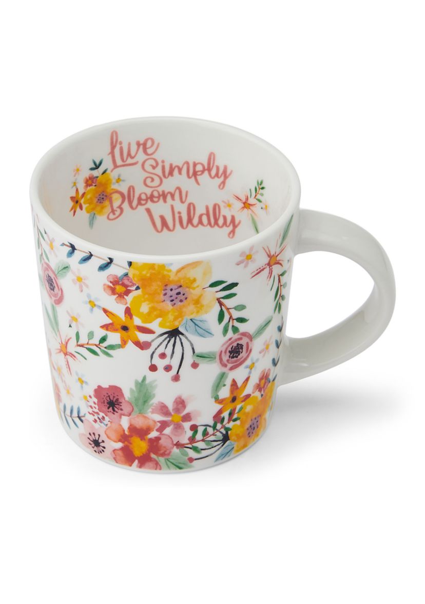 Floral Live Simply Bloom Wildly Mug