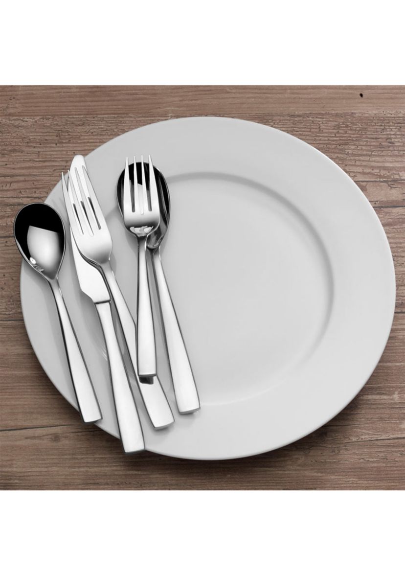 Delano 20 Piece Stainless Steel Flatware Set in Silver