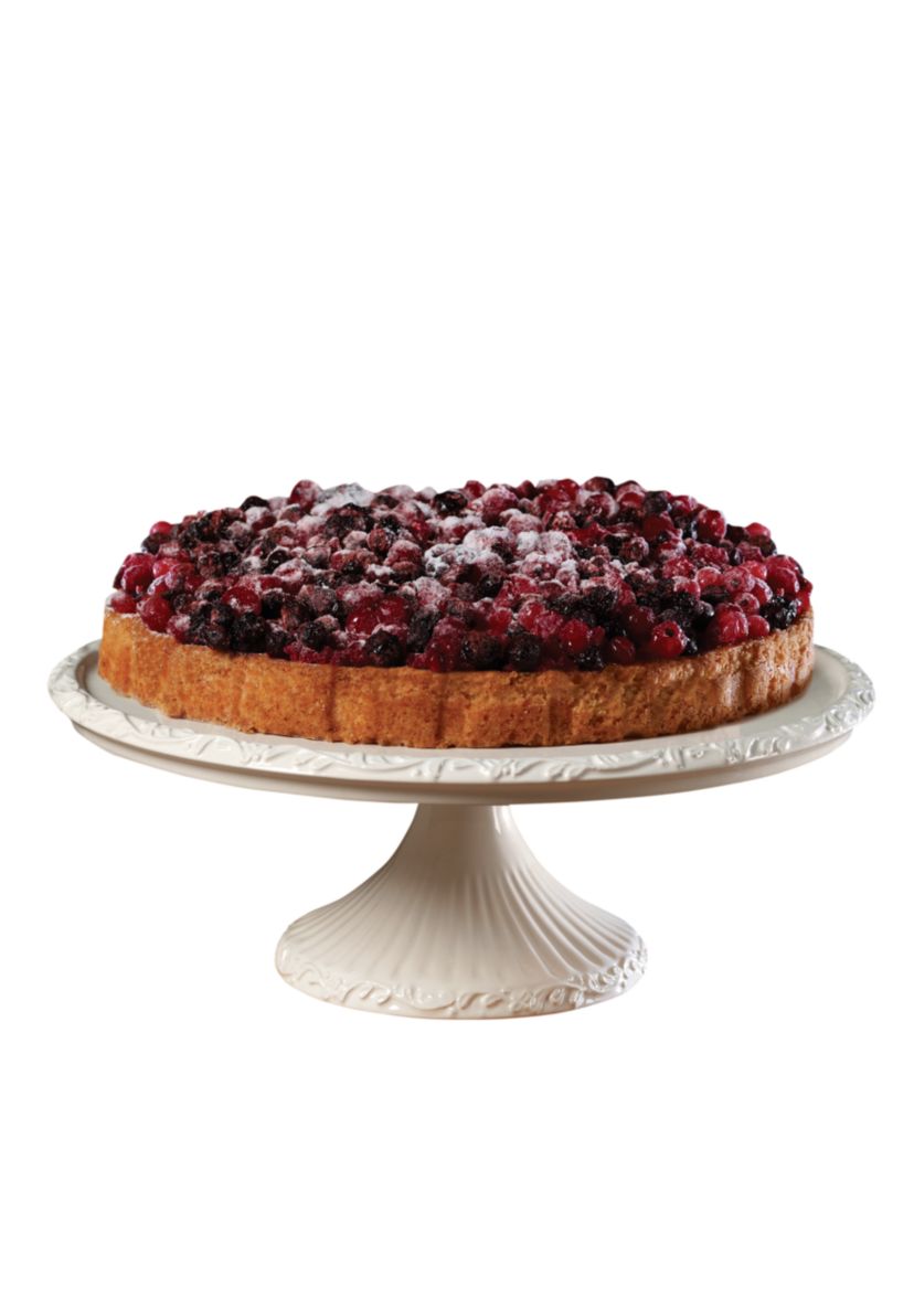 Italian Countryside Footed Cake Plate