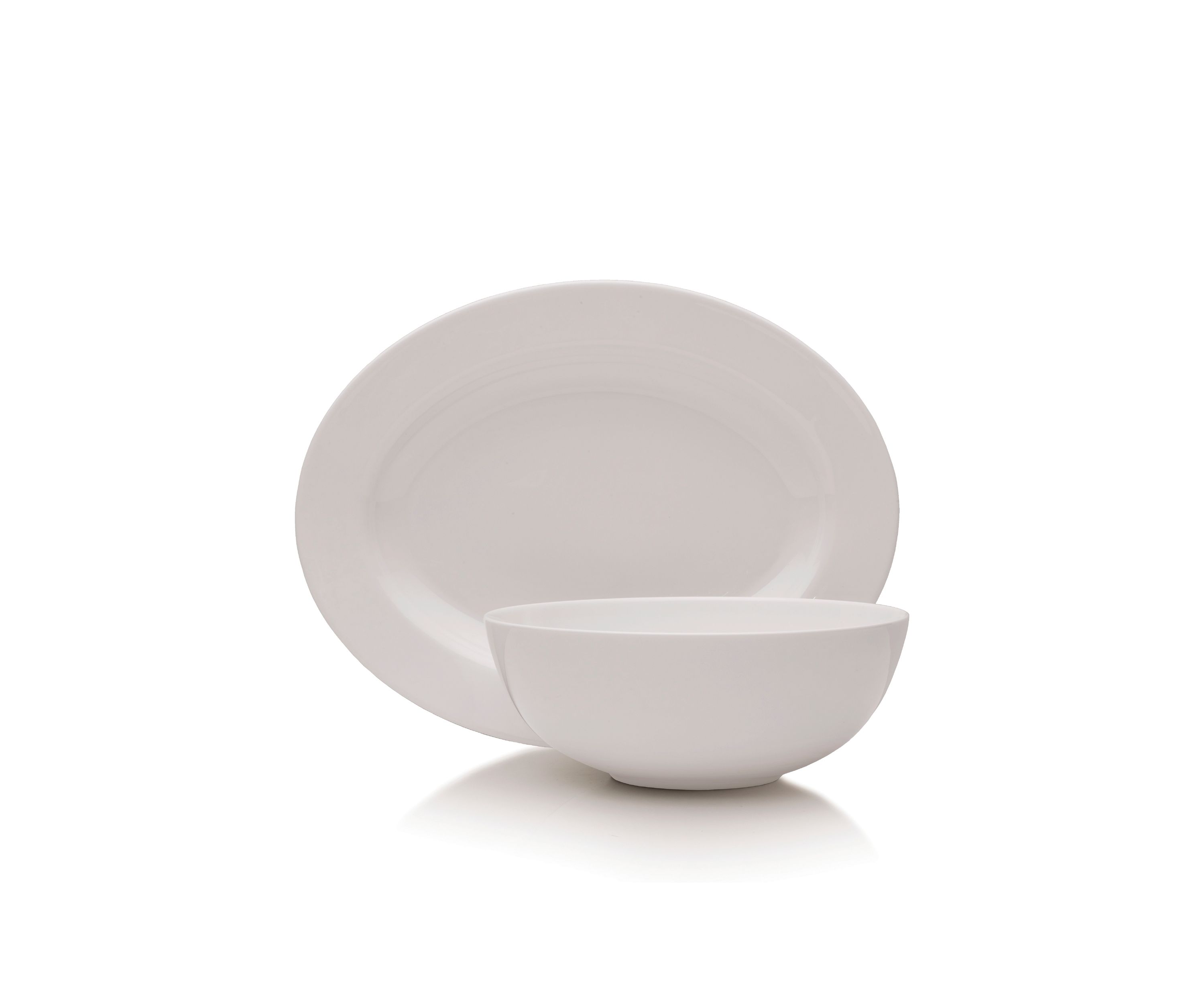 Delray Dinnerware Platter/Oval Vegetable Bowl Set