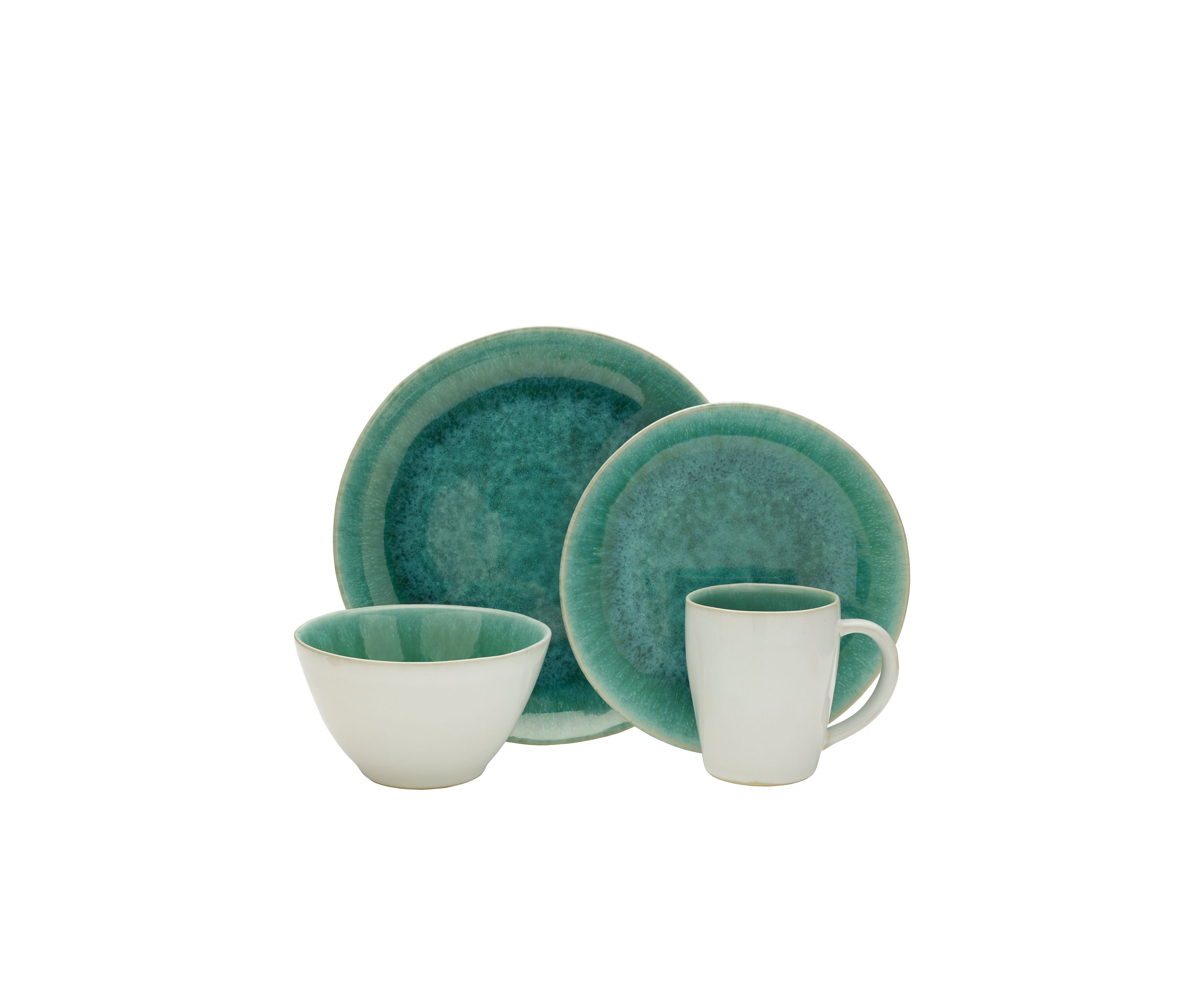 Aventura Green 4-Piece Place Setting
