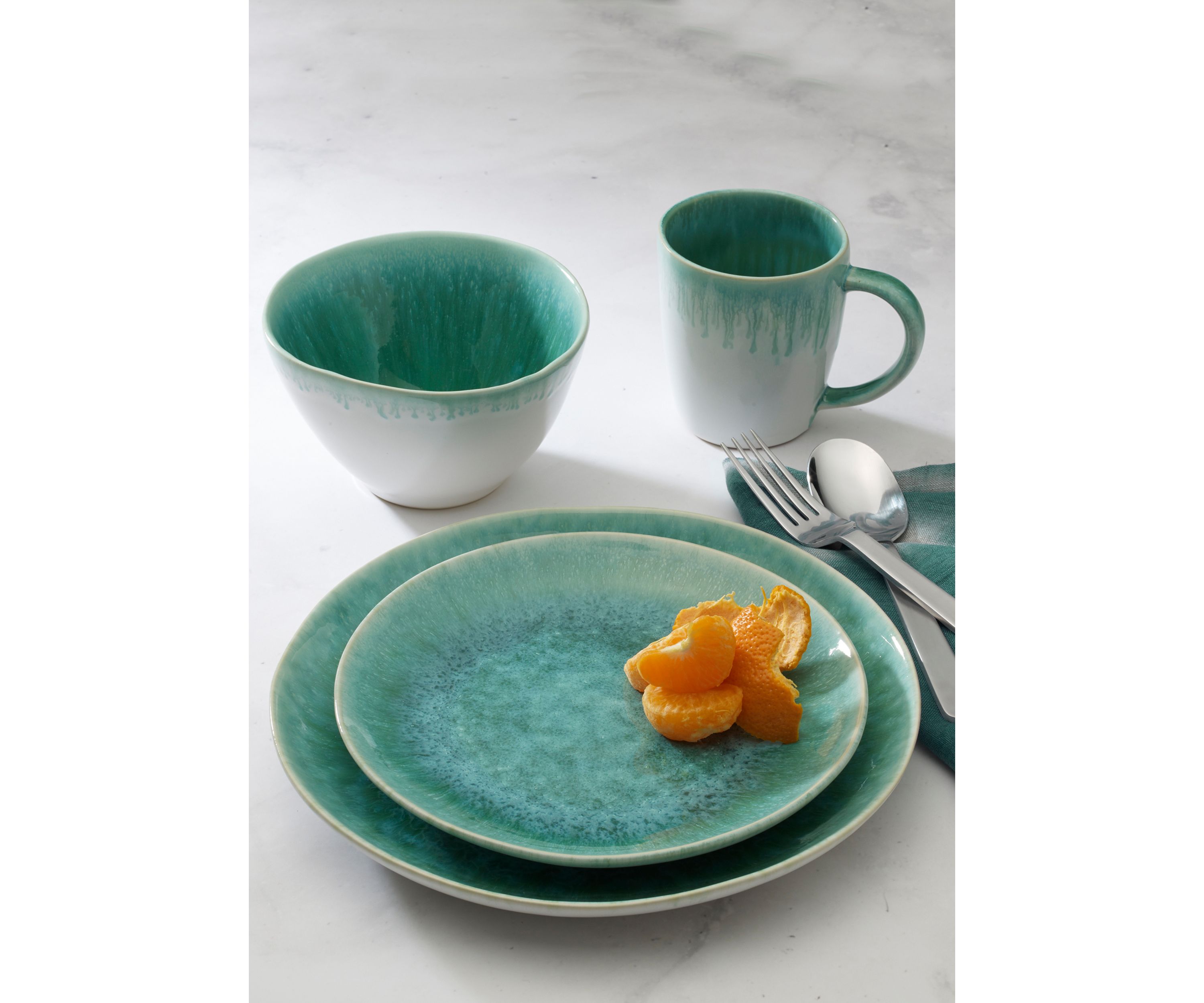 Aventura Green 4-Piece Place Setting