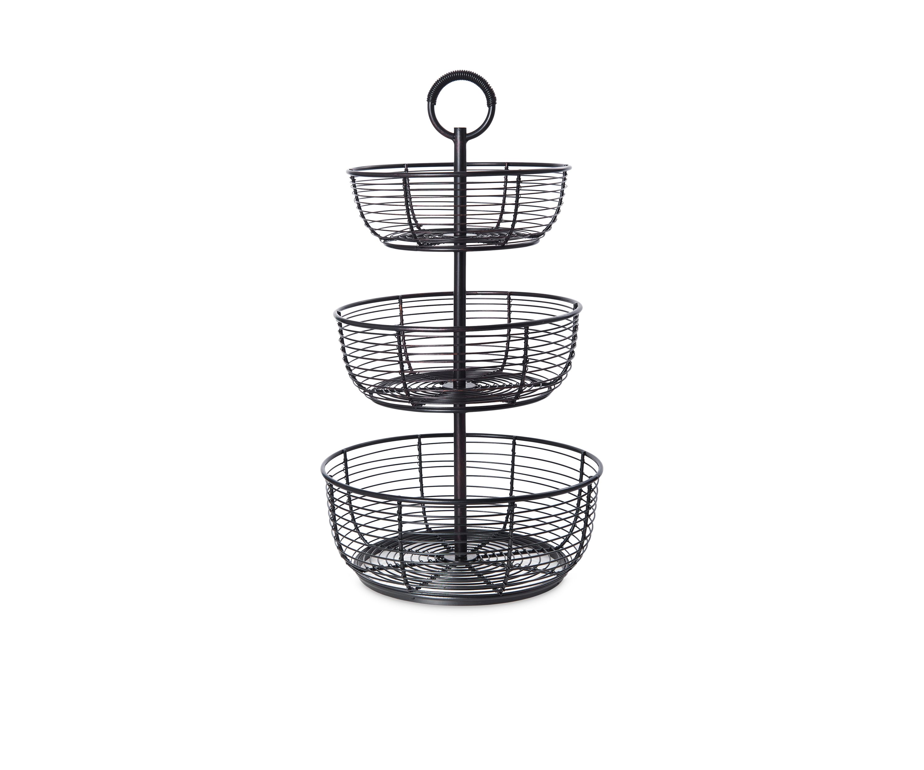 3-Tier Round Wrap Basket