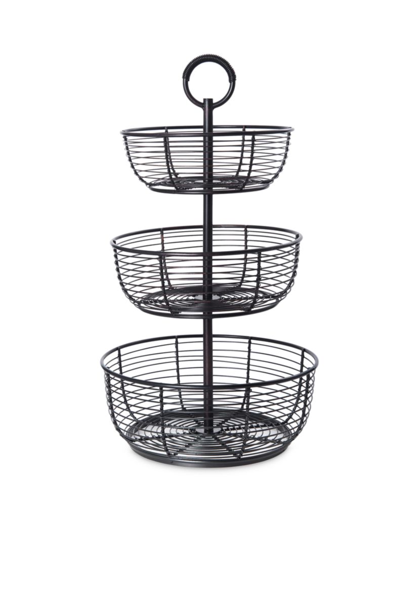 3-Tier Round Wrap Basket