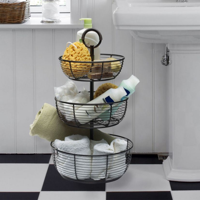3-Tier Round Wrap Basket