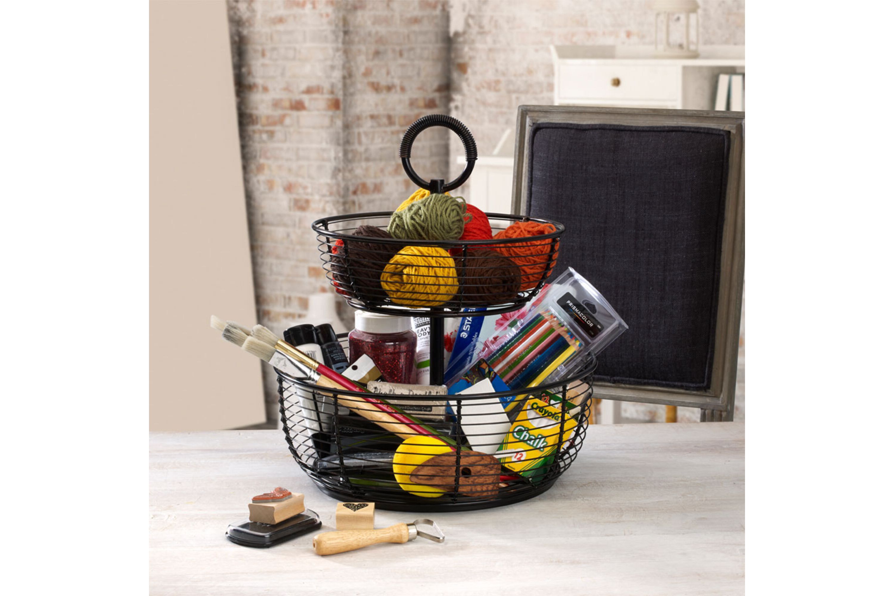 3-Tier Round Wrap Basket