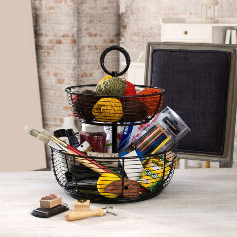 3-Tier Round Wrap Basket