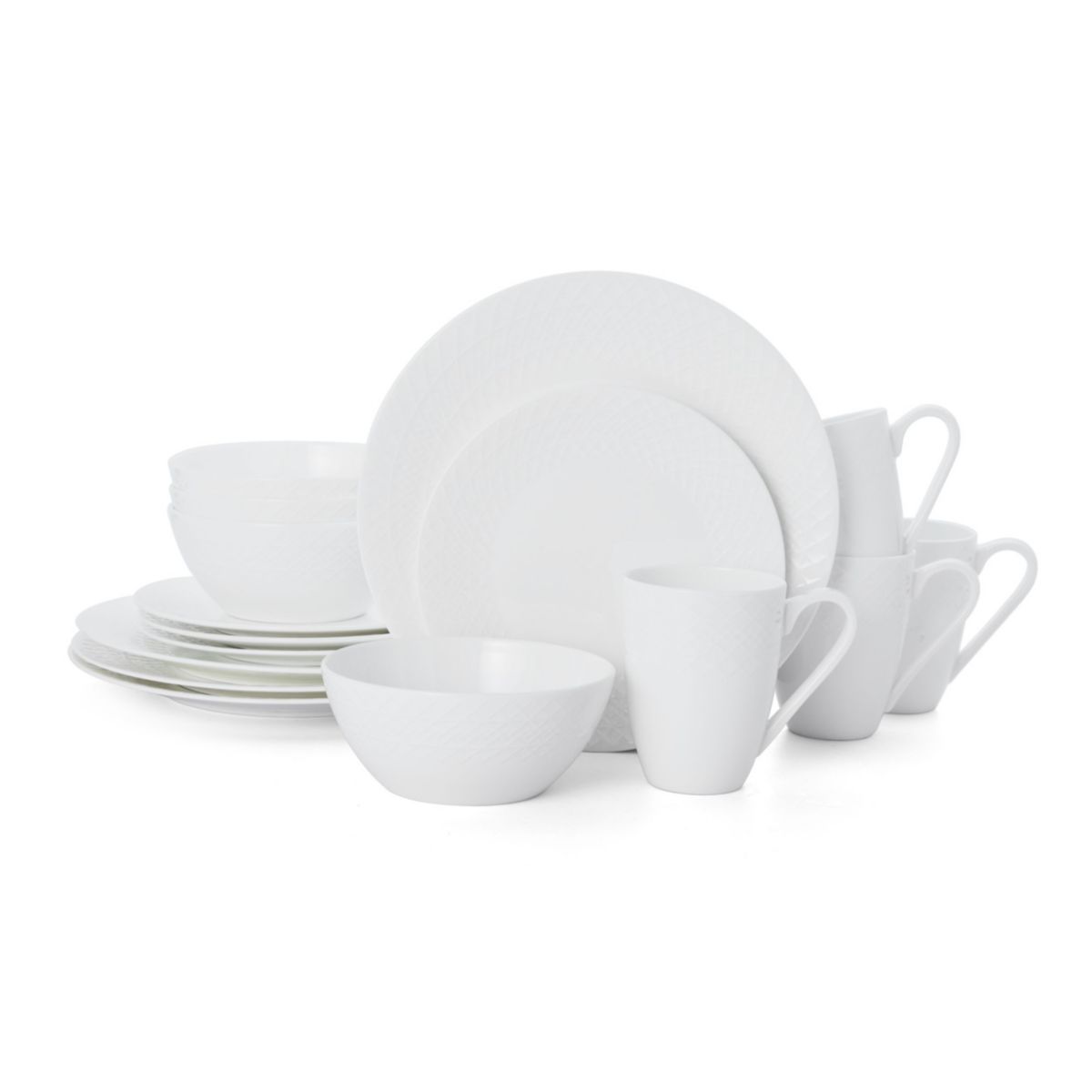 Jenna 16 Piece Dinnerware Set, ServiceFor 4