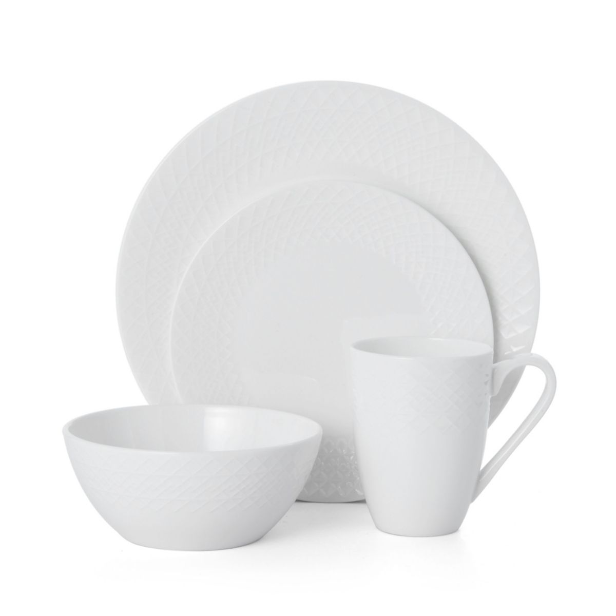 Jenna 16 Piece Dinnerware Set, ServiceFor 4