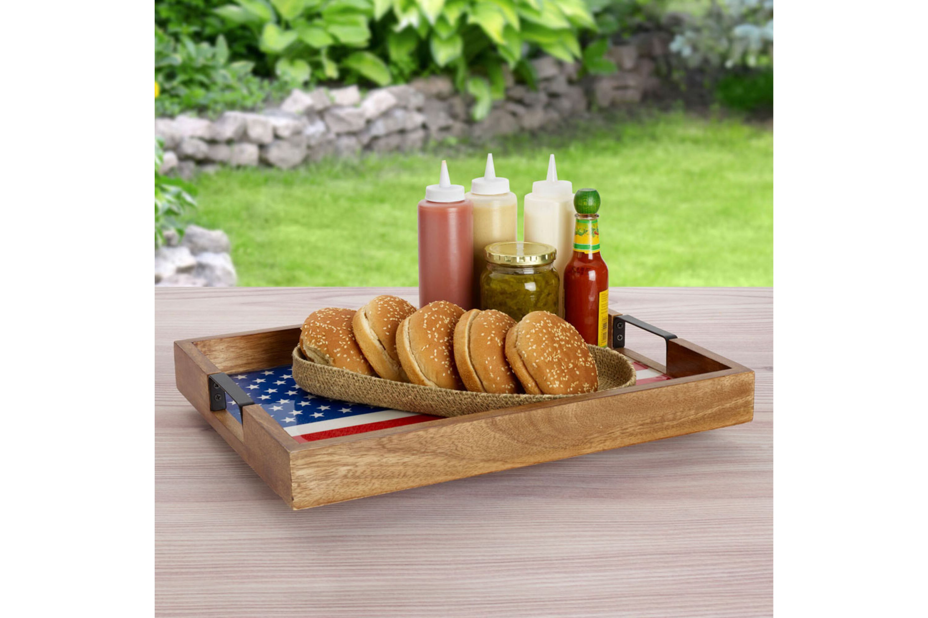 Rectangular Flag Lazy Susan
