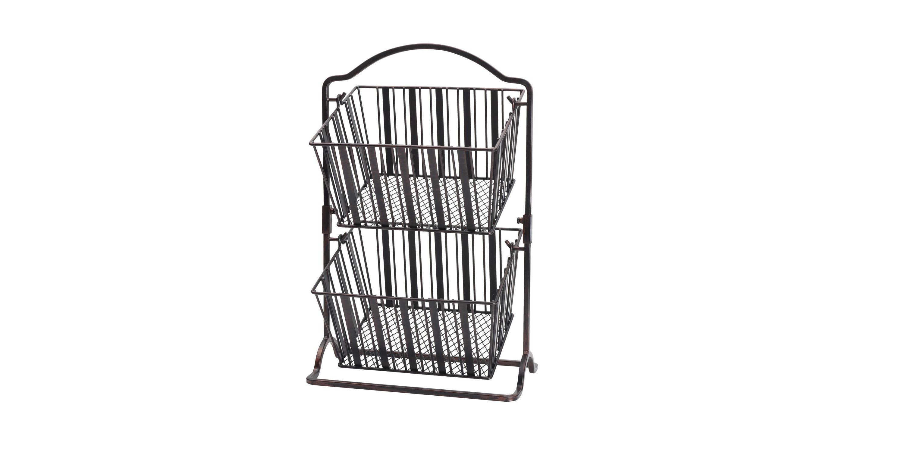 Band and Stripe 2-Tier Hanging Basket