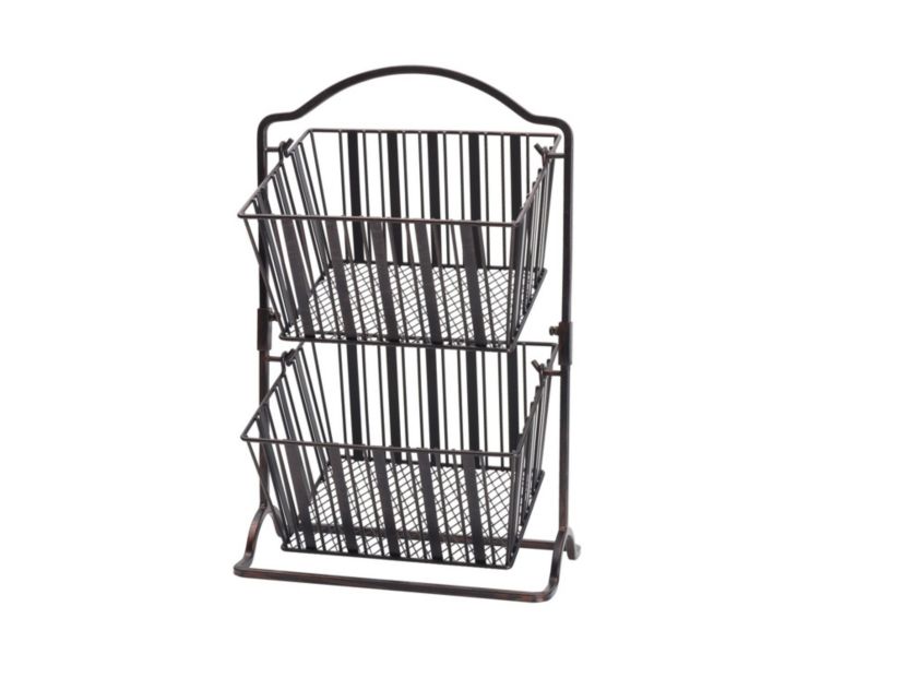 Band and Stripe 2-Tier Hanging Basket
