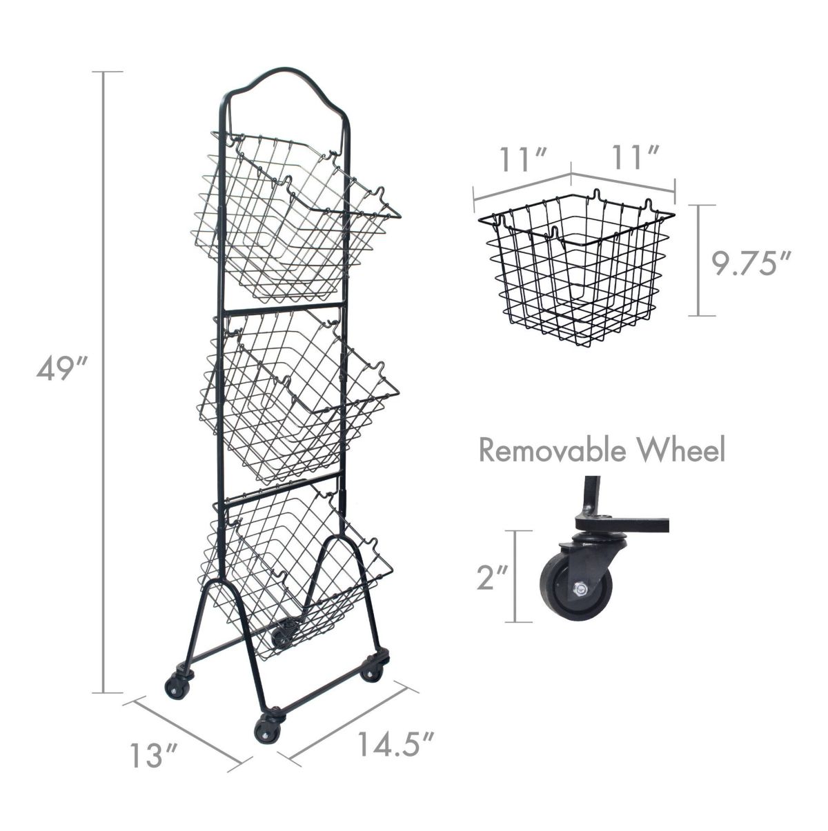 Rio 3-Tier Market Basket