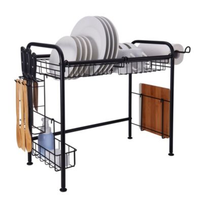 Kitcheniva Stainless Steel Over The Sink Dish Drying Rack 2 Tier