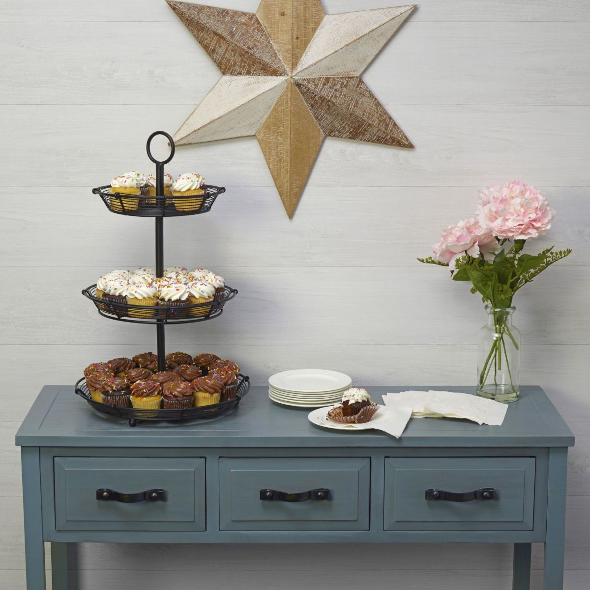 Tulsa 3-Tier Adjustable Pastry Stand