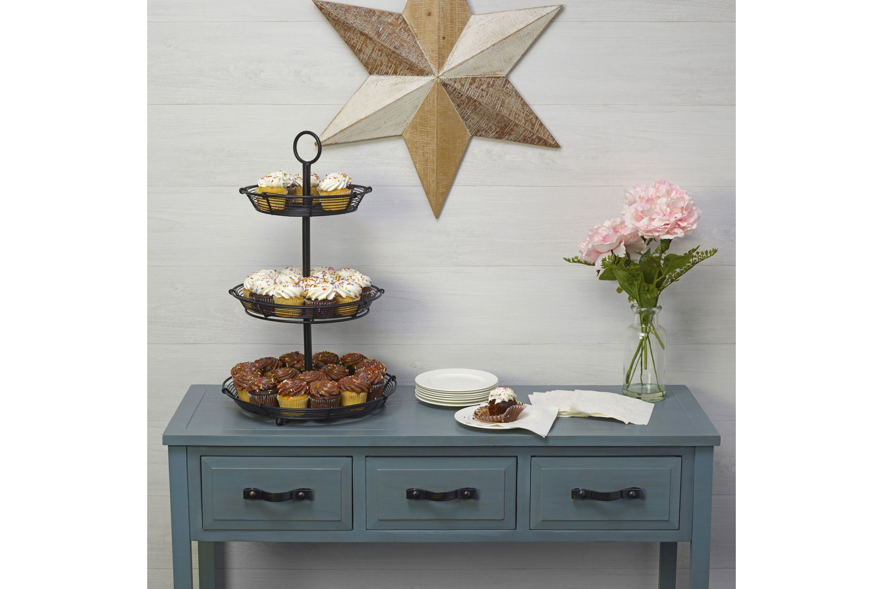 Tulsa 3-Tier Adjustable Pastry Stand