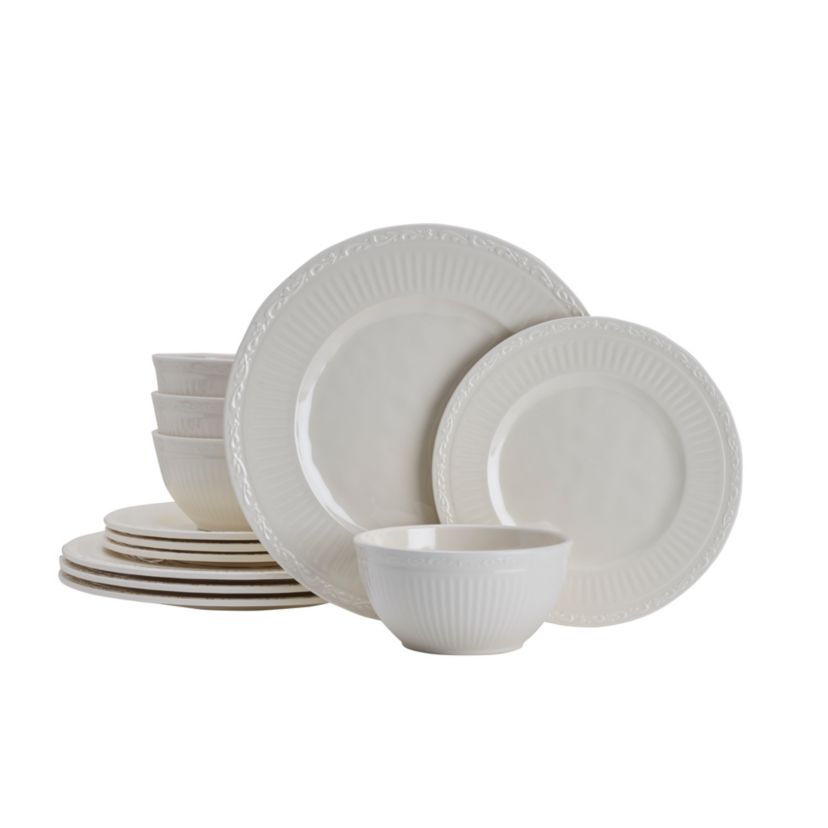 Set da Pranzo da Giardino 5 pz in Plastica Bianco vidaXL