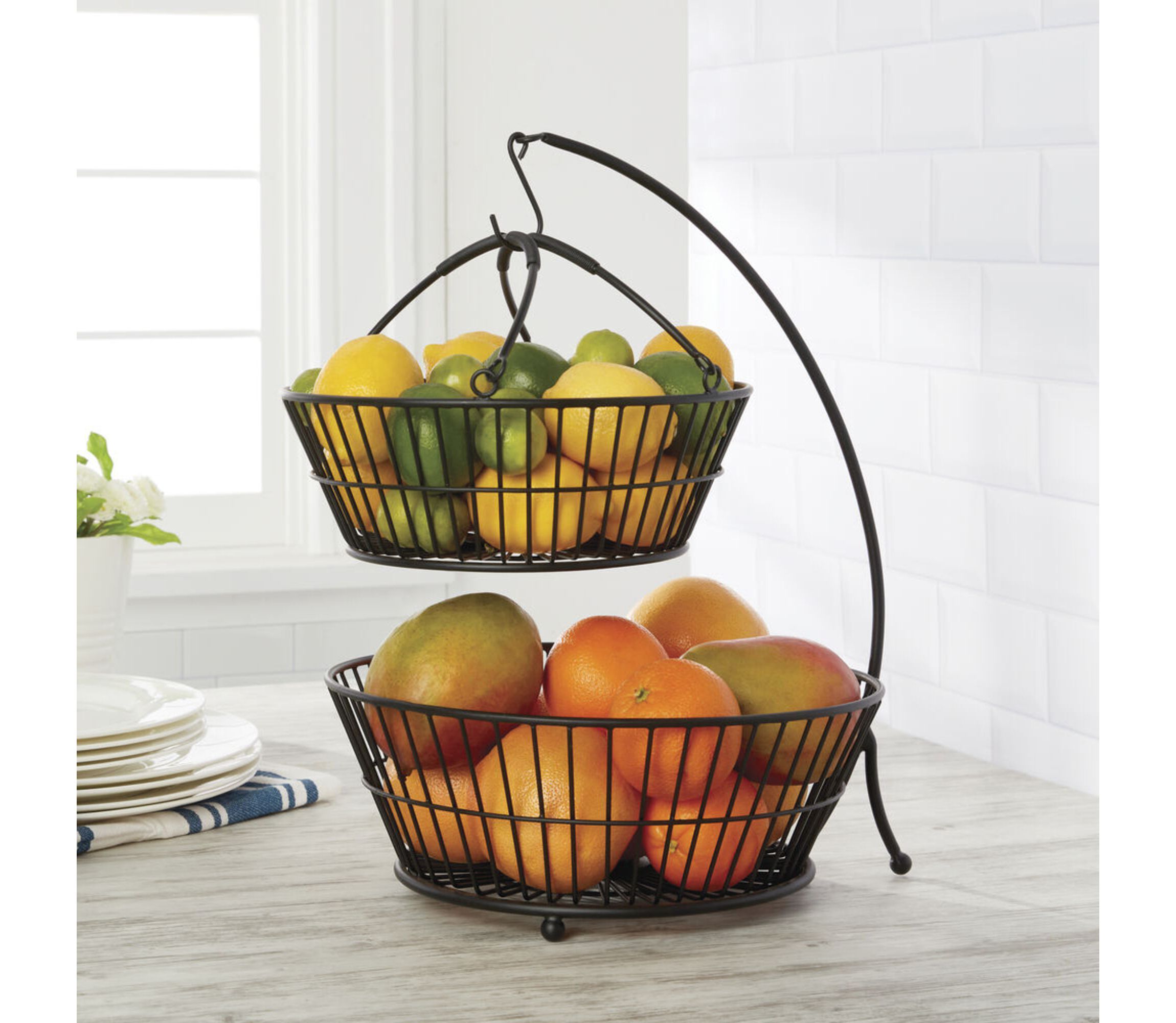 Tully 2-Tier Basket with Banana Hook