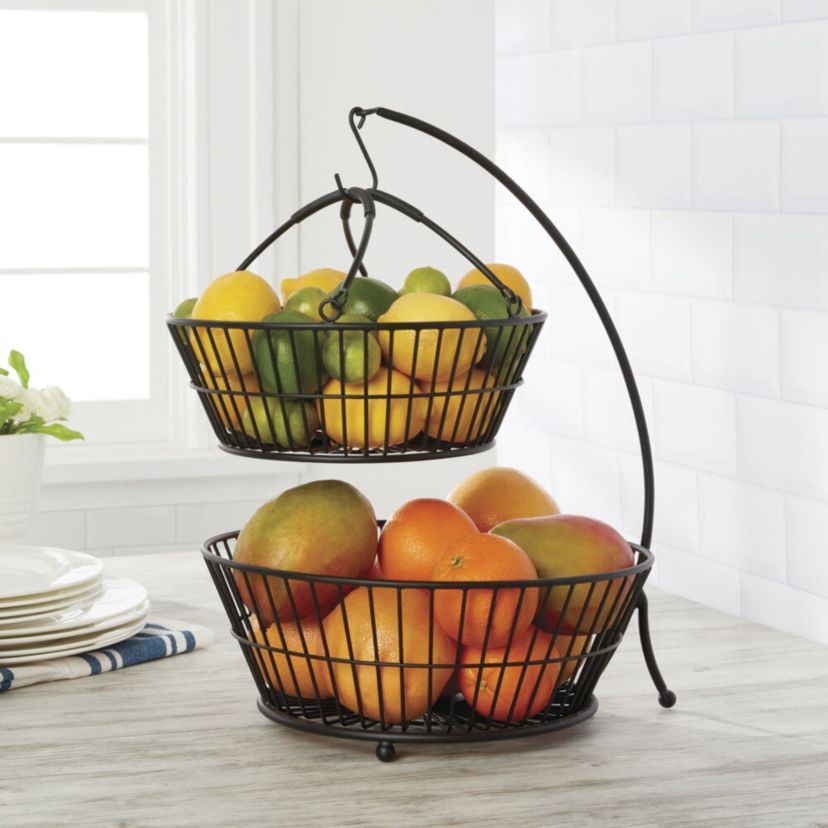 Tully 2-Tier Basket with Banana Hook