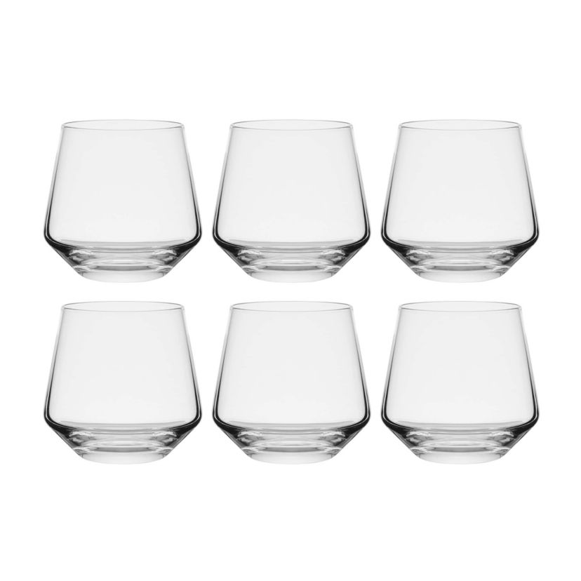 Mikasa Akimbo 8 Piece Punch Bowl Set with Acrylic Ladle, 11-Quart