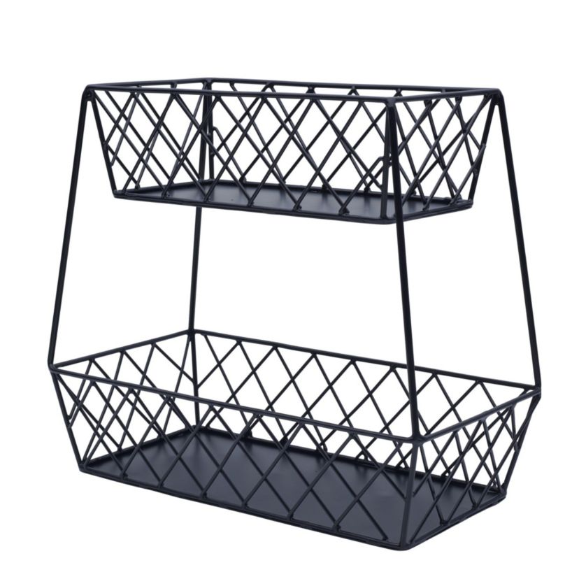 Lattice Farm 2-Tier Basket