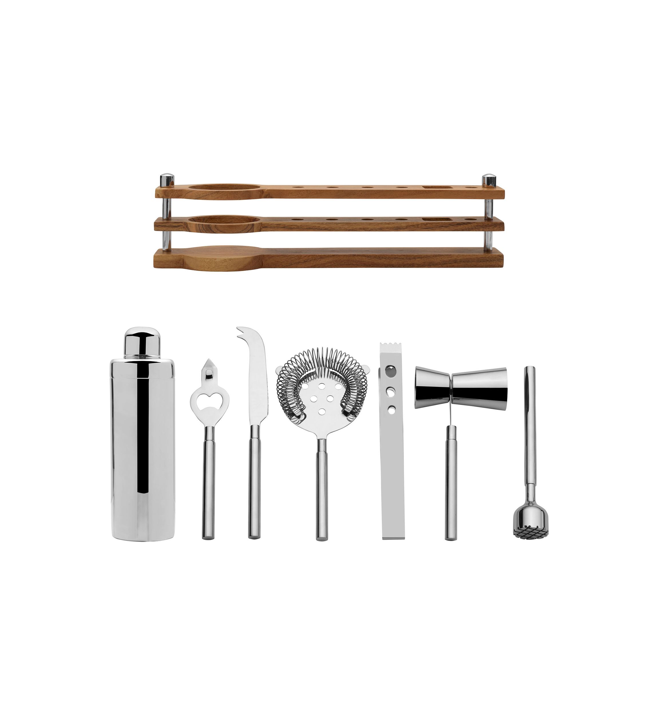 Bliss Bar Tool Set with Wooden Stand