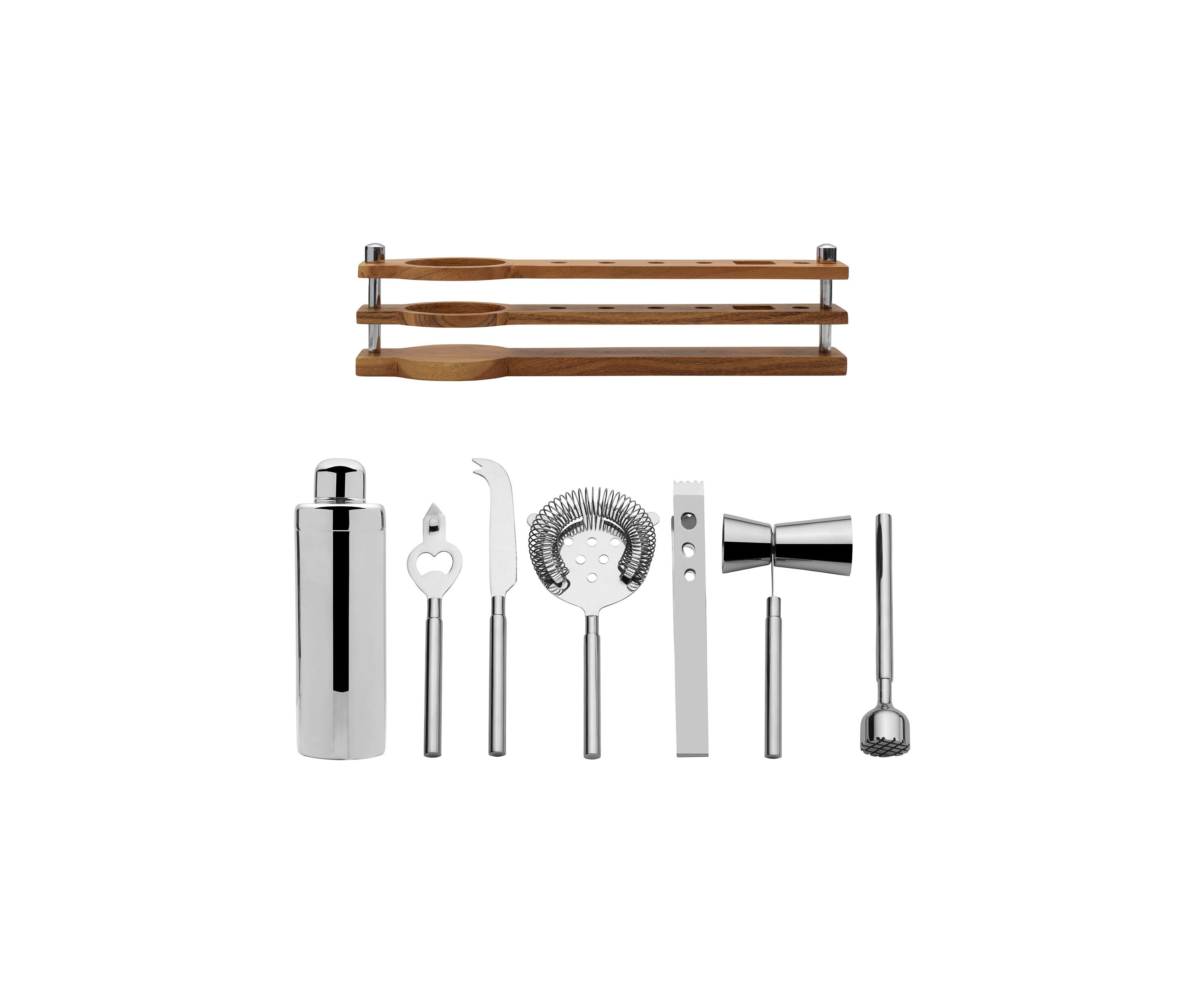 Bliss Bar Tool Set with Wooden Stand