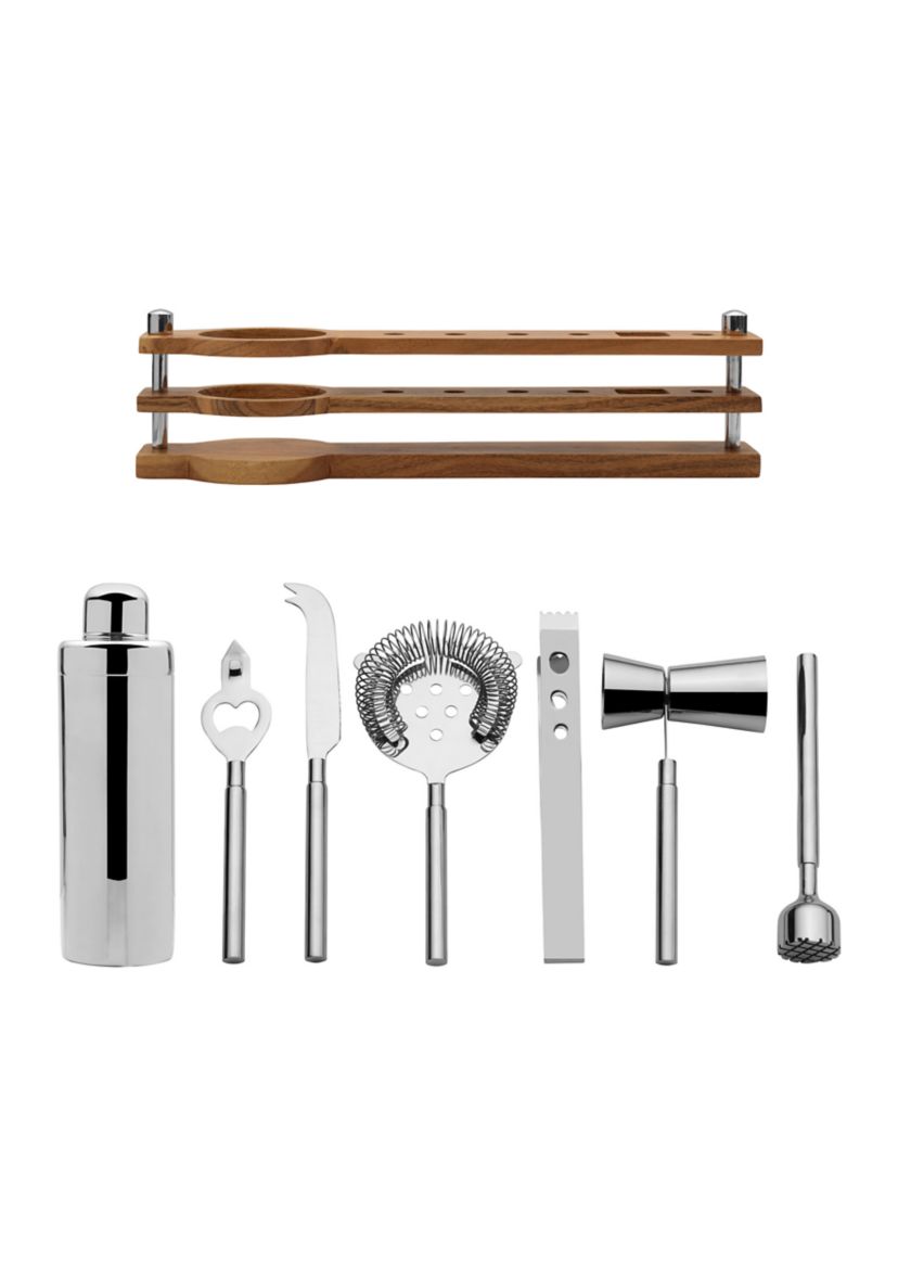 Bliss Bar Tool Set with Wooden Stand