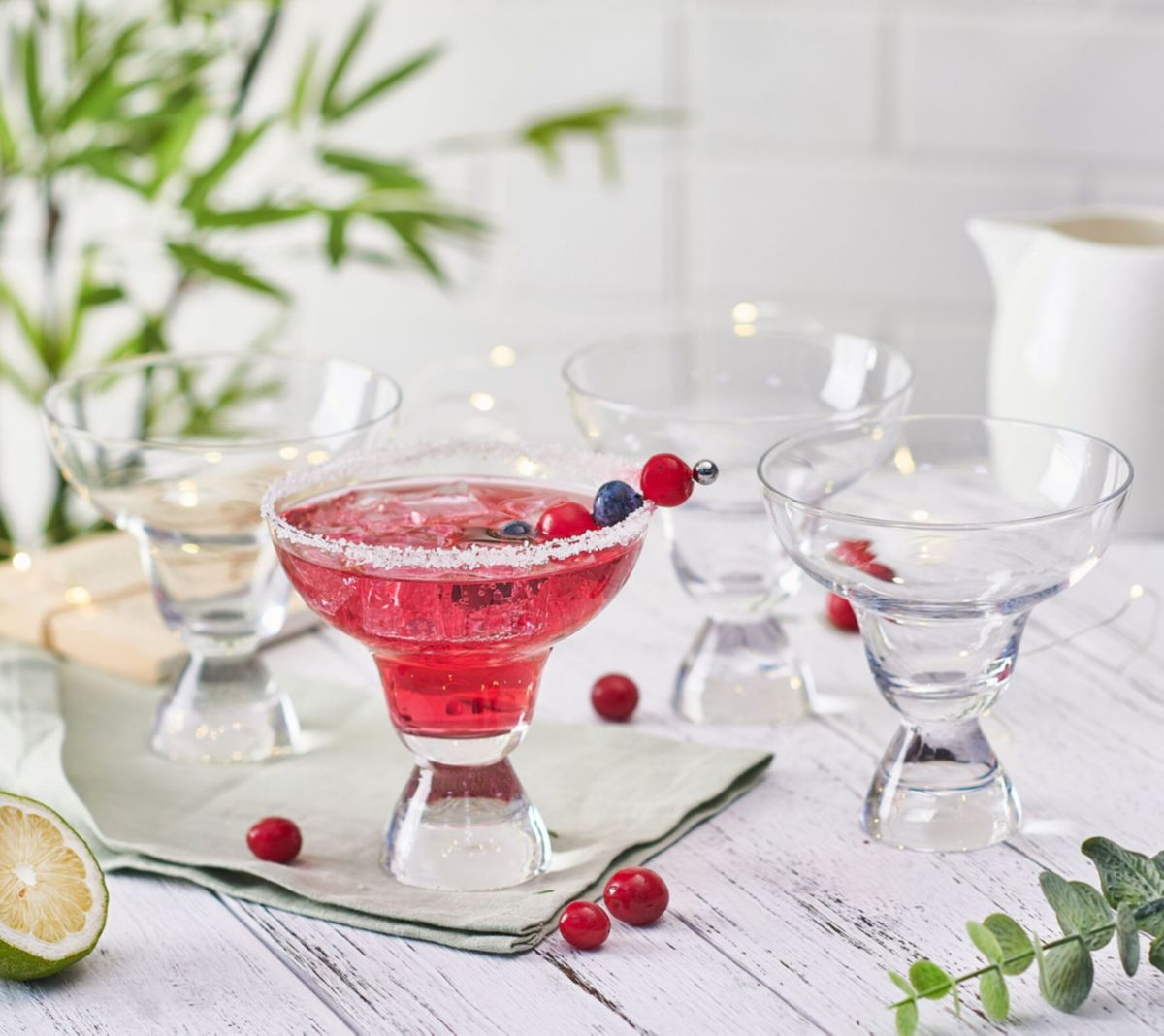 Mikasa Craft Cocktail Set of 4 Stemless Margarita Glasses, 12.5-Ounce, Clear