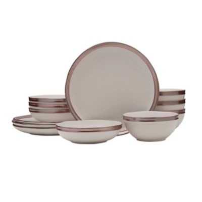 Mikasa Miller 12 Piece Dinnerware Set, Service for 4, White