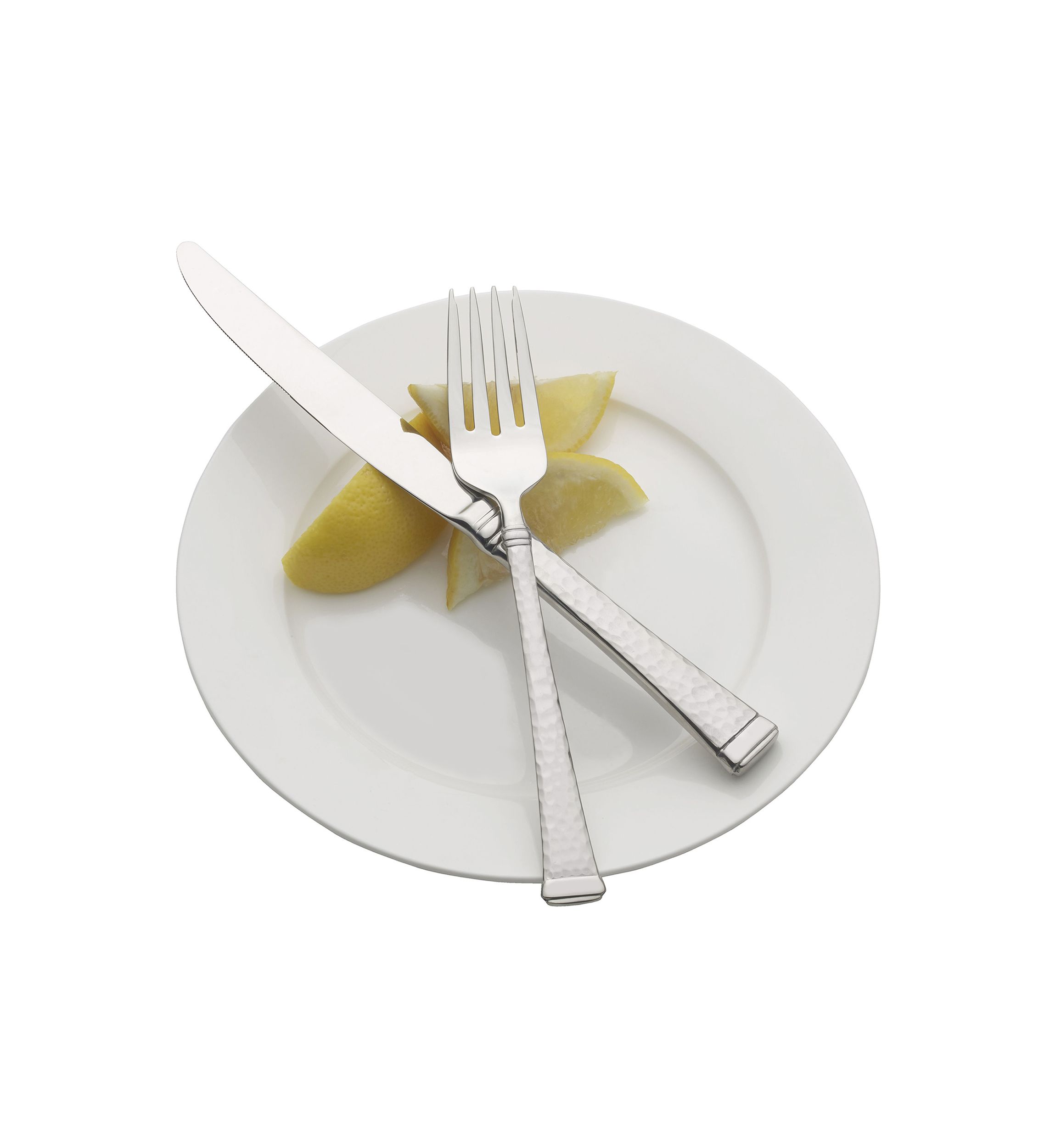 Hammered Harmony 65 Piece 18/10 Stainless Steel Flatware Set, Service For 12