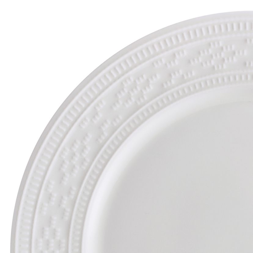 Haven Bone China 12 Piece Dinnerware Set, Service for 4 White