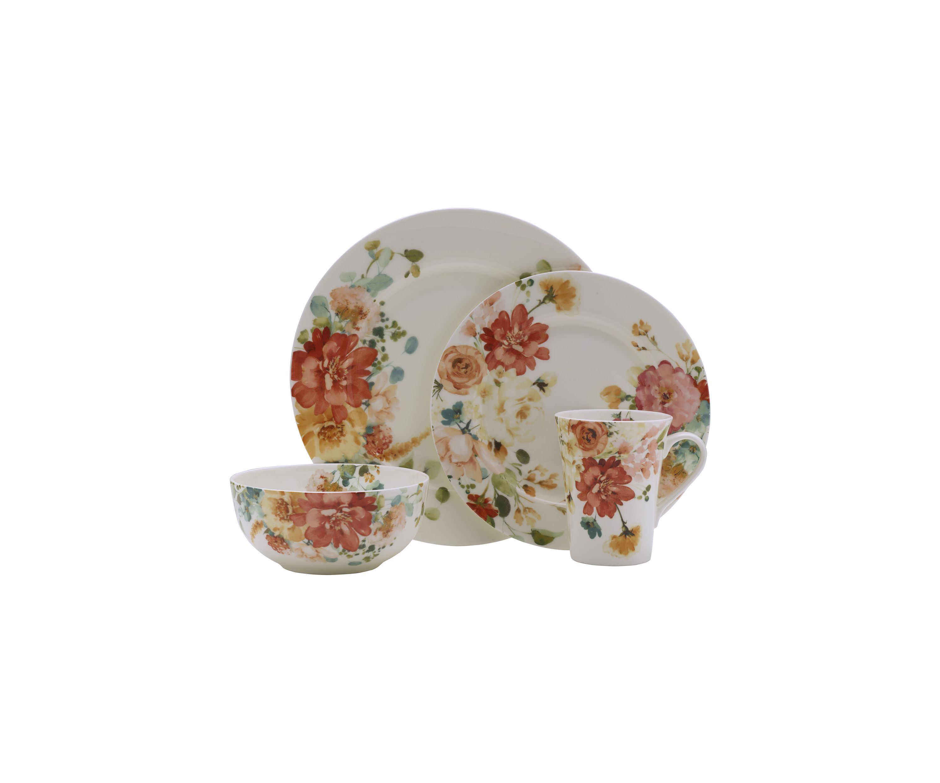 Elsie 16 Piece Dinnerware Set - Service for 4