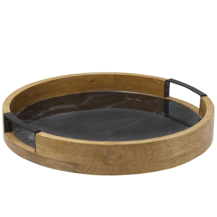 Black Marble Lazy Susan