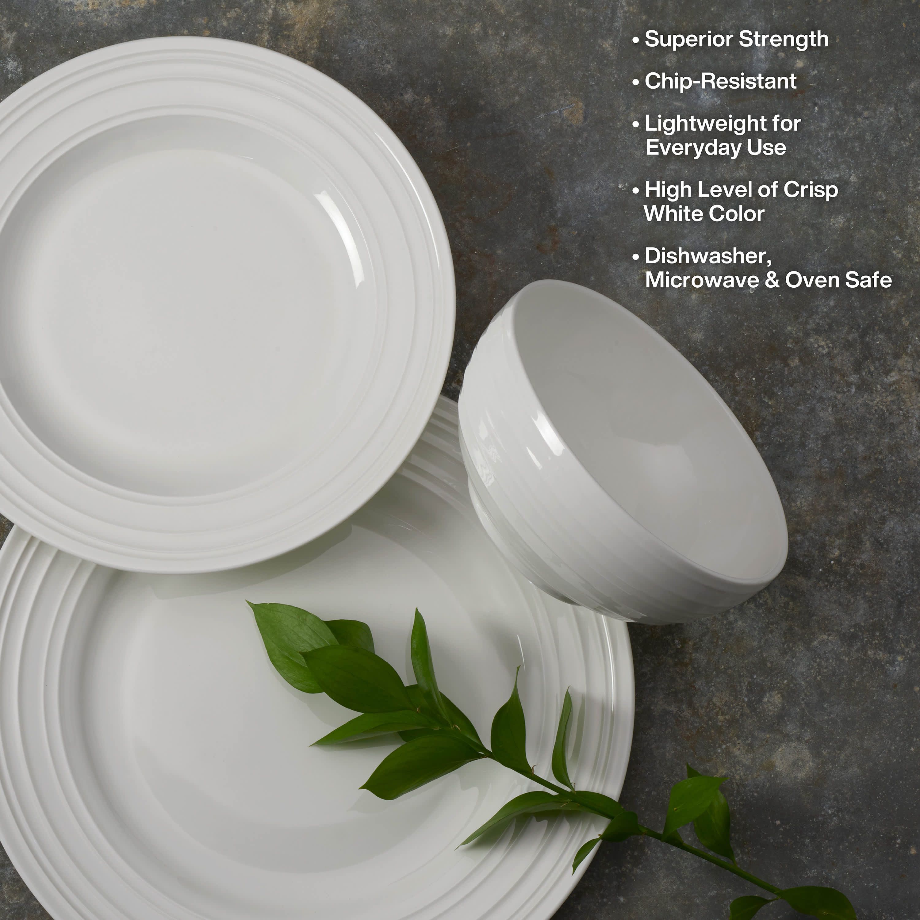 Mikasa Ciara 12 Piece Bone China Dinnerware Set