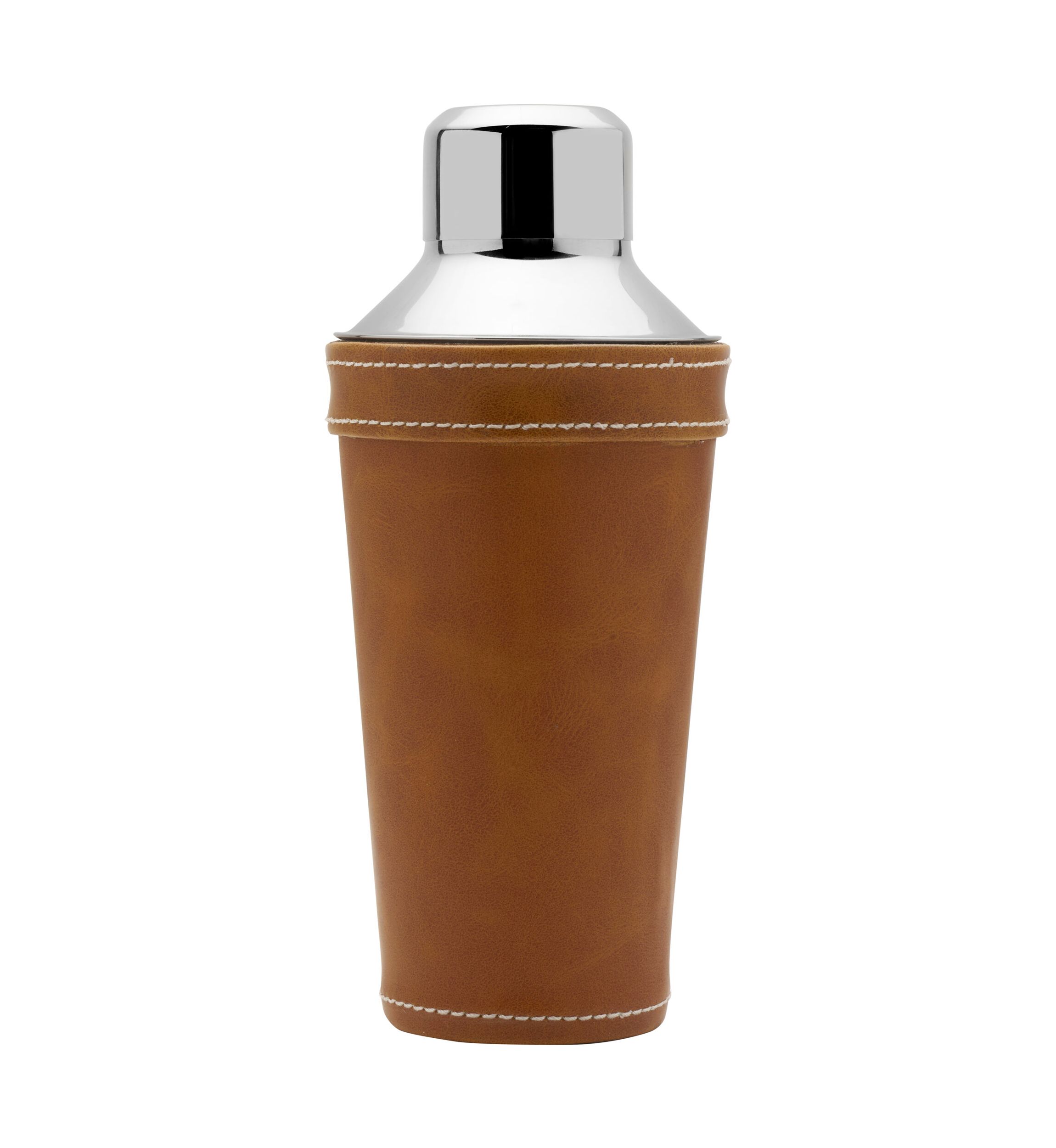 Leather Stitched 28 Ounce Cocktail Shaker