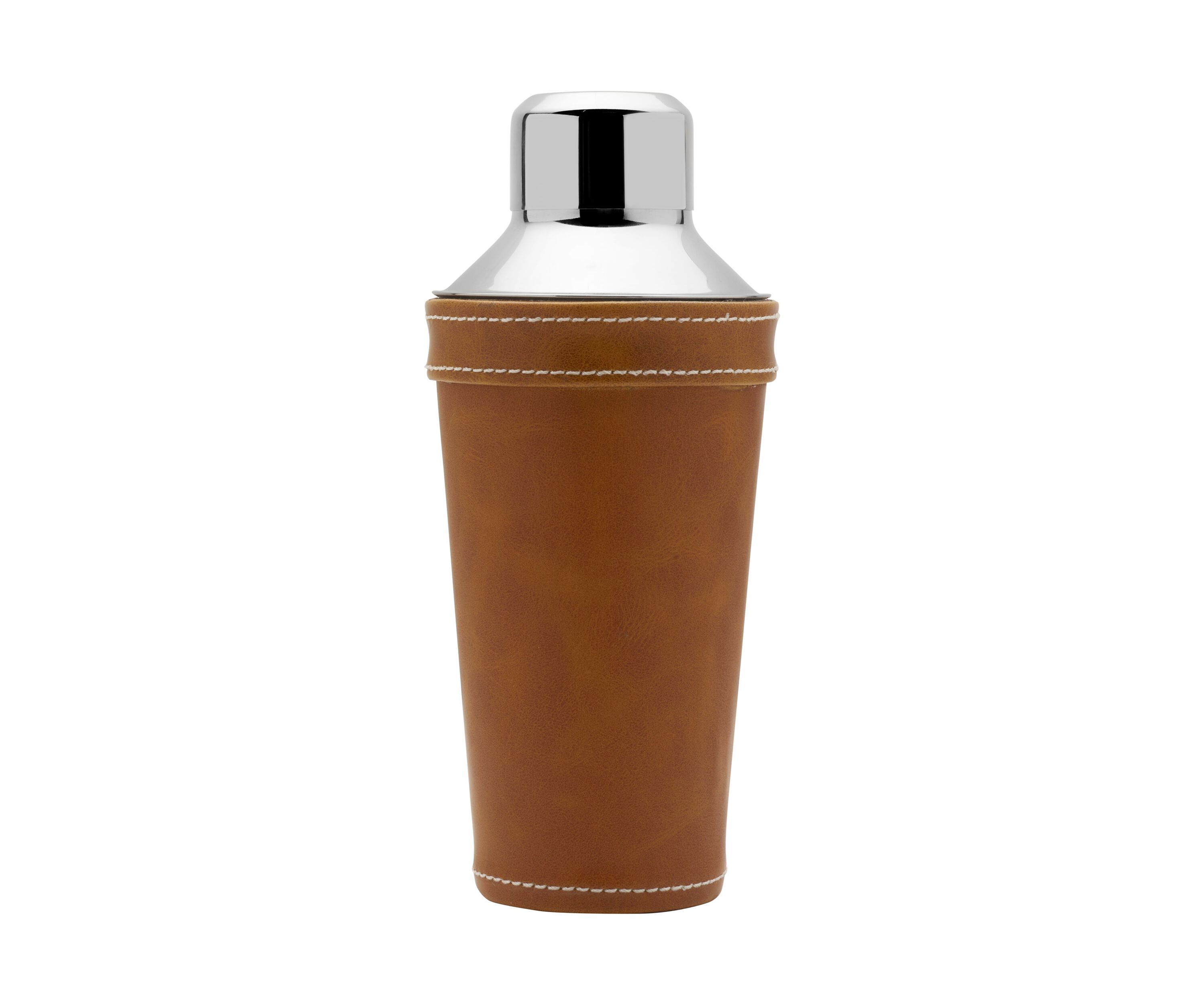 Leather Stitched 28 Ounce Cocktail Shaker