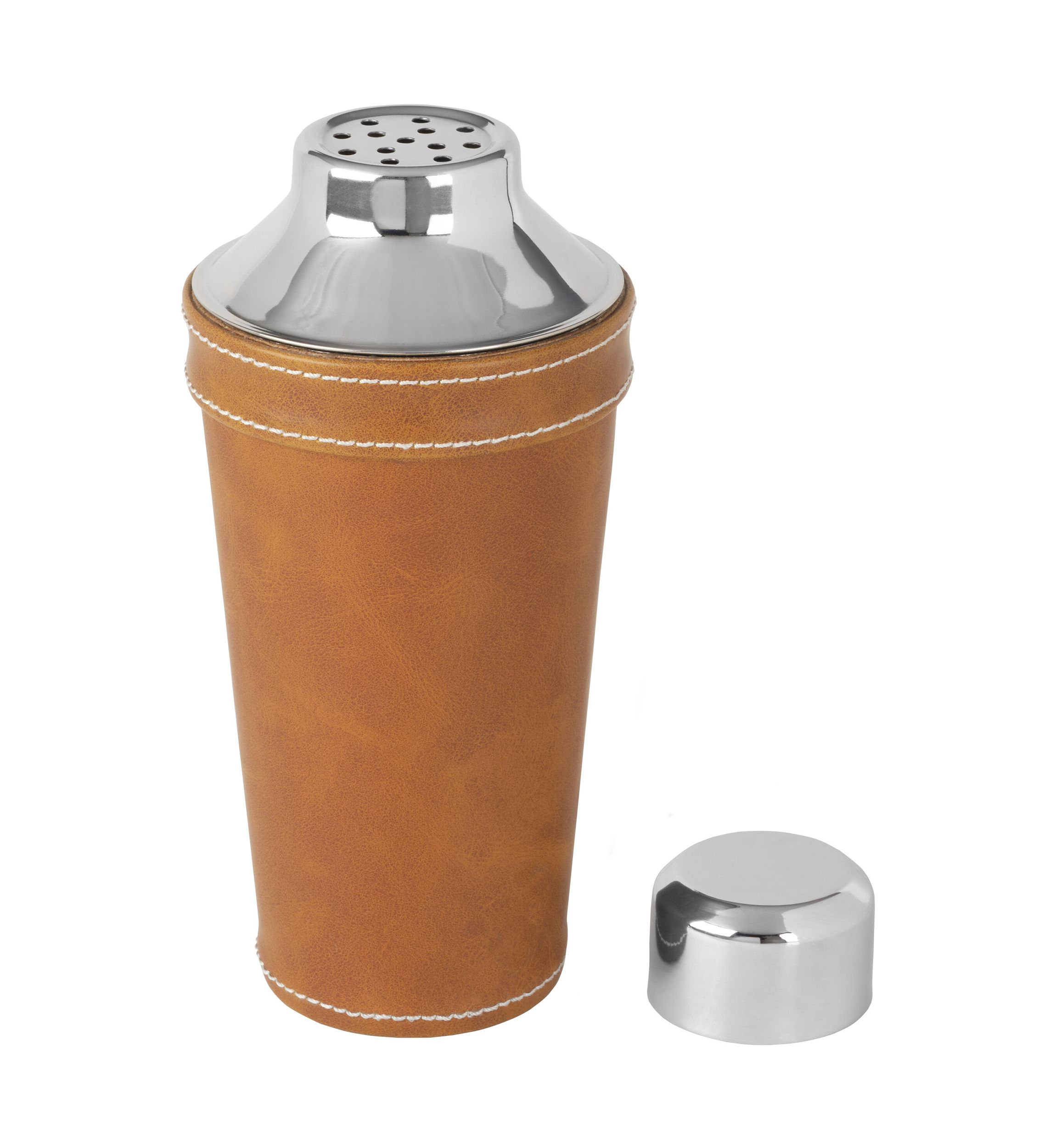 Leather Stitched 28 Ounce Cocktail Shaker