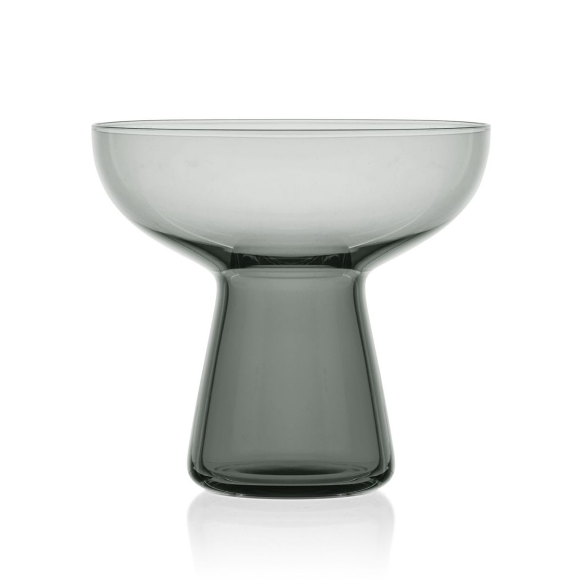 Mikasa Phoebe Margarita Cocktail Glass, Set of 4, 18 Ounce, Smoke