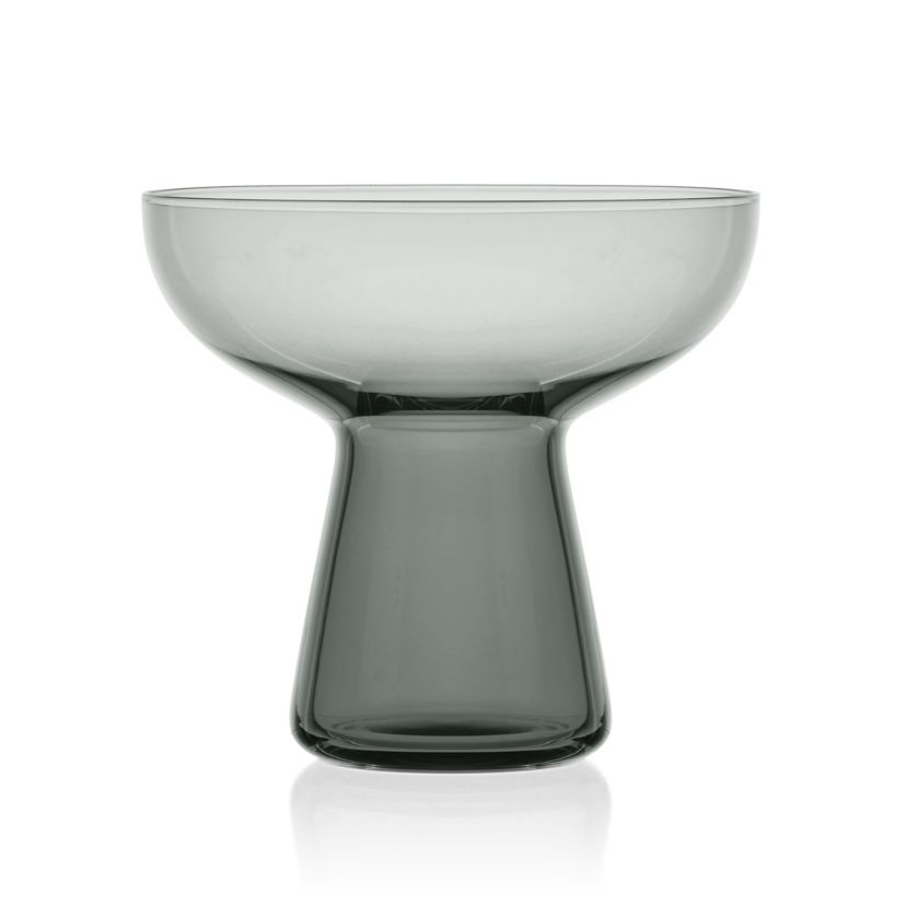 Mikasa Phoebe Margarita Cocktail Glass, Set of 4, 18 Ounce, Smoke