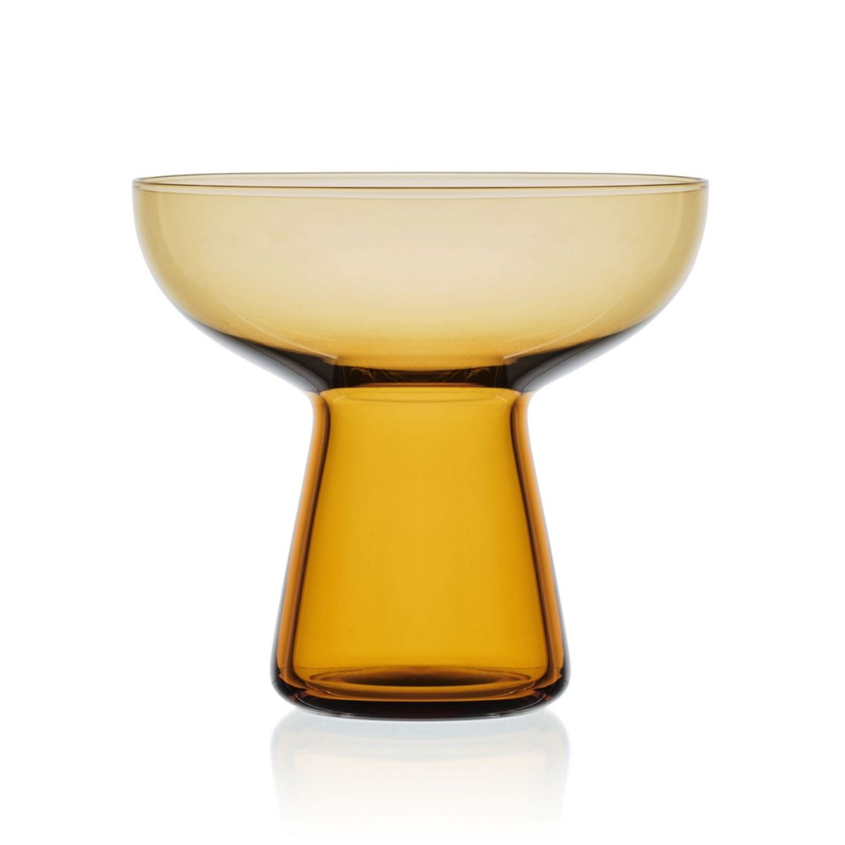Mikasa Phoebe Margarita Cocktail Glass, Set of 4, 18 Ounce, Amber
