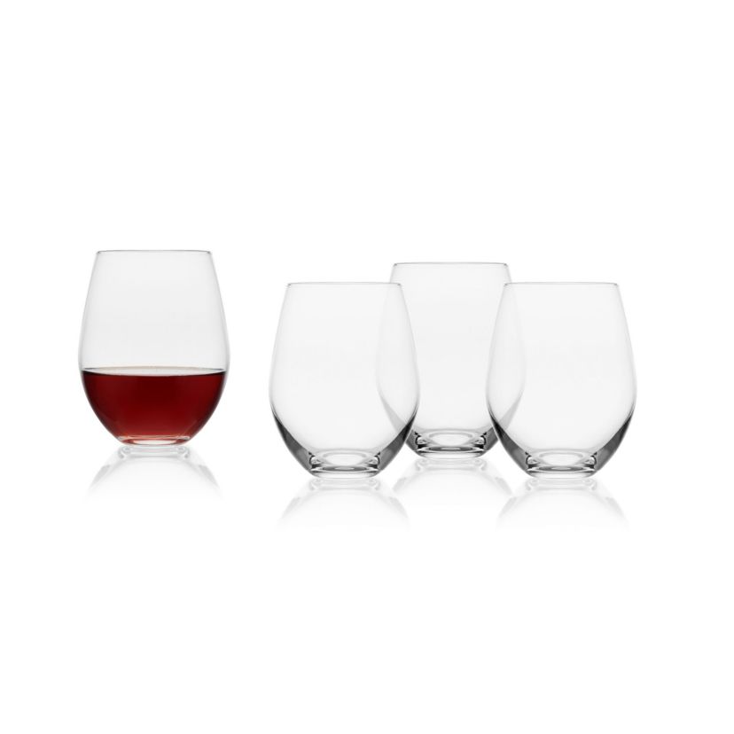Mikasa Samantha Stemless Wine Glass, Set Of 4, 21 Ounce
