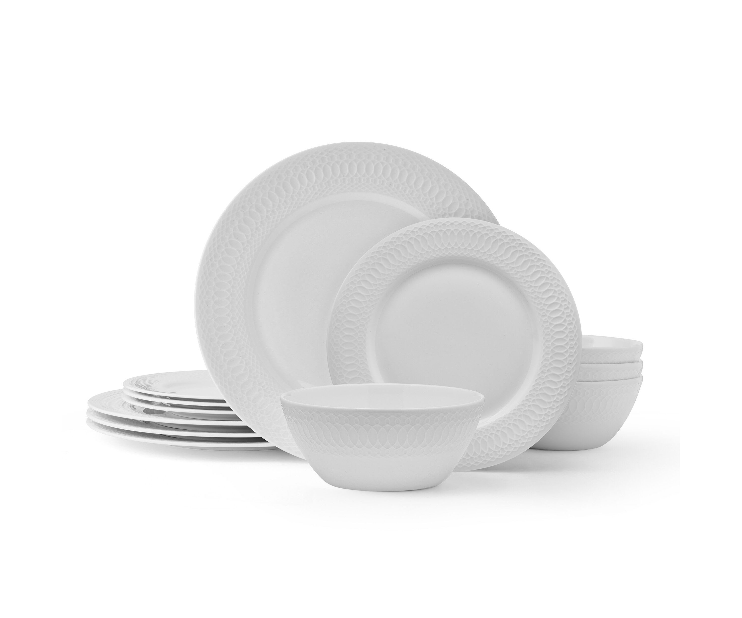 Levi 12 Piece Dinnerware Set, Service For 4
